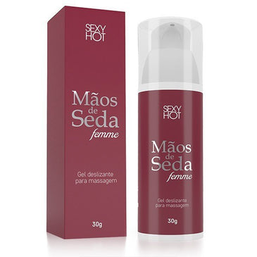 Mãos de Seda FemmeMãos de Seda Femme é um gel para massagem sensual desenvolvido para suavizar o toque em segundos. Ideal para a masturbação feminina.... 