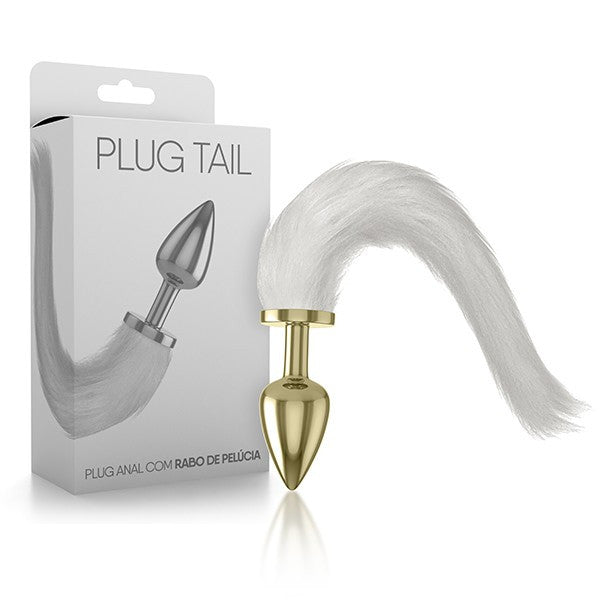 Plug anal tail em metal c/ rabo de pelcia por R$ 43,80 no Atacado Plug anal tail em metal c/ rabo de pelcia por R$ 43,80 no Atacado