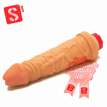 Pênis Realístico Satisfeitor C/Vibro - Prazer sem Limites.. Suas clientes vão amar .. de suave textura..com veias e vibrações. Prazer sem limites..Inspire-se, nos seus momentos de prazer... 