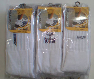 Kit com 10 pares de Meias Masc. (Cano Longo) em algodão, cores sortidas entre branca, preta, marinho e cinza.Oportunidade de lucro com peças abaixo do... 