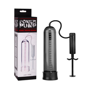 BOMBA PENIANA POWER PUMP - PRODUTO DE EXCELENTE QUALIDADEBomba peniana com tubo em acrílico fume, anel macio e flexível, e seringa para acionamento manual. Modo de... 