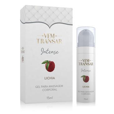 INTENSE - Gel Lubrificante que Aquece e Vibra - Lichia - embalagem com 15ml - Formulado pensando no prazer feminino, Intense vem para despertar o desejo... 