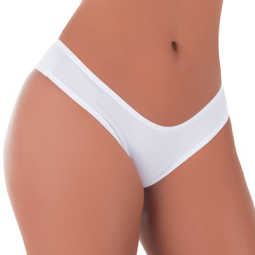 Calcinha de algodão com modelagem básica e confortável, sem detalhes. Modelo super versatil e agradavel, serve para todos os dias. Confeccionada em cotton liso possui tamanho médio... 