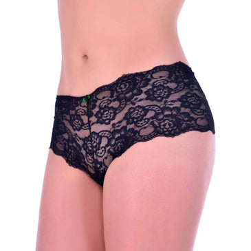 ** Amostras de cores e estampas encontram-se na última foto.**Calcinha modelo caleçon toda em renda com fundilho em microfibra e forro em algodão Possui cintura... 