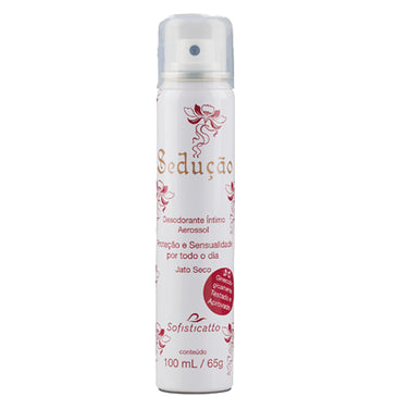 Desodorante Íntimo Sedução Sofisticatto Desenvolvido para seu melhor momento a dois, com uma fragrância, sedutora e delicada. Seu jato seco proporciona uma sensação agradável de conforto e bem-estar, com... 