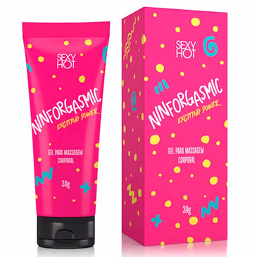 O Ninforgasmic. Um excelente excitante feminino com extrato de gengibre e centella asiática que traz uma sensação inimaginável de prazer além de proteger e cuidar... 