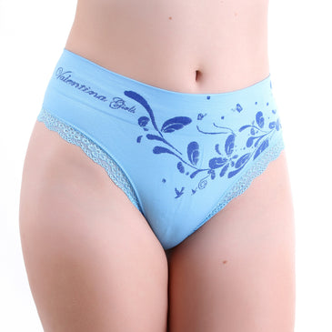 Kit com 3 Calcinhas  confortável importada com cós alto duplo de 5 centímetros, material de toque muito macio; ideal para o dia a dia e... 