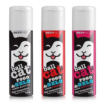 Ball Cat - O Verdadeiro Bola GatoO Gel comestível para sexo oral que seu gatinho estava esperando.Gel Comestível Hot Ice (Esquenta e Esfria) para Sexo OralSabores disponíveis... 