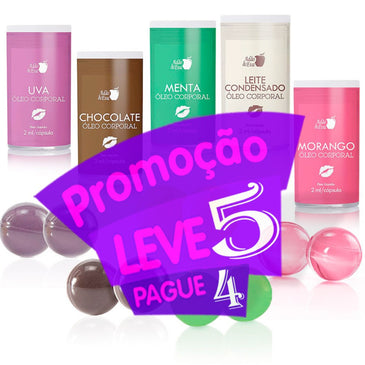 - Leve 5 e Pague 4  -5 deliciosos sabores para você ...COM 2 UNIDADES cada, PARA TRAZER ARES SOFISTICADOS A UMA NOITE QUENTE DE AMOR,... 