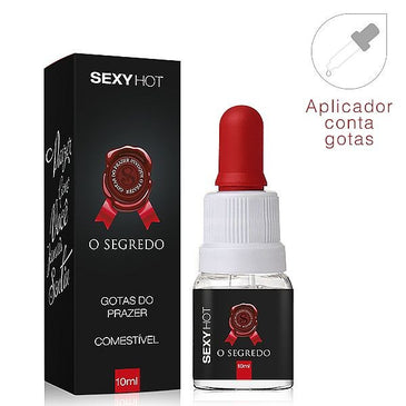 O Segredo - Gotas do Prazer - Comestível - Esquenta !!!Modo de usar: Aplicar sobre o local desejado massagear e saborear a vontade. O produto aquece. PRODUTO COMESTÍVEL.Embalagem com... 