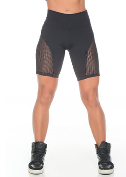 FABRICAÇÃO PRÓPRIA - PRONTA ENTREGA EXCELÊNCIA EM QUALIDADE!DESCRIÇÃO DO PRODUTO: Bermuda fitness confeccionada em suplex de poliéster liso com recorte em tule na parte da... 