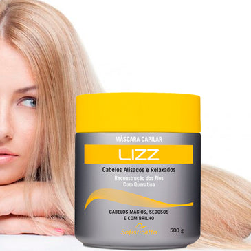 Mascara Capilar Lizz - 500g Seus cabelos saudáveis Promove a reconstrução dos fios. Proporciona um pentear mais, fácil e diminui a quebra. Fabricante: Sofisticatto 