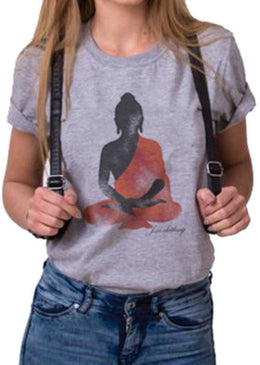 T-Shirt Joss Mescla Premium Buda Cinza,Caimento Reto e Gola Careca.-INFORMAÇÕES: Modelo: 9033TShirtMesclaCor: CinzaComposição: 100% AlgodãoLavagem: lavar a mão ou máquina, não alvejar, não secar em tambor,... 