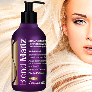 Efeito Desamarelador. LOIROS NA COR IDEAL E SUPER HIDRATADOS! Mulheres que têm cabelos que possuem mechas, luzes ou pintados, na busca de um tom loiro lindo, muitas... 