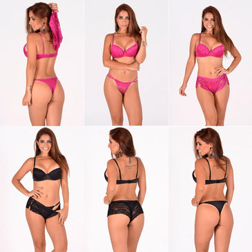 Kits com 5 conjuntos, de modelos, cores e tamanhos variados.Modelos de acordo com as fotos.Grade P / M /G /GG.** As cores dos conjuntos dependem... 