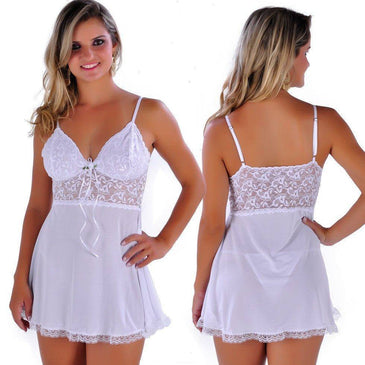 Camisola jamileCamisola romântica e sensual de renda e liganete. desenvolvida para ajustar-se o corpo da mulher com um leve caimento valorizando sua silhueta e colo!!... 