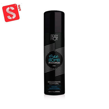 DESODORANTE - SEX BOMB PHEROMON MAN - 168ML/110GO Desodorante Corporal Sex Bomb foi especialmente desenvolvido para homens que se preocupam com a completa higiene do... 