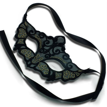 Máscara Inspire-se a Sedução com Clima de Mistério!Para teus momentos íntimos mas misteriosos e sedutores....Recortada com raio laser e  Bordada com fios dourados de acabamento... 