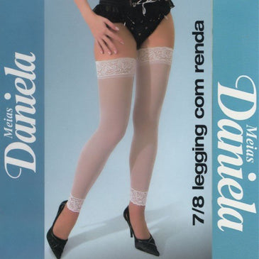 Meia 7/8 Legging Renda e Punho de RendaCom um toque muito sensual. Seu punho em renda mantém a meia no lugarConfeccionada em 85 % Poliamida... 