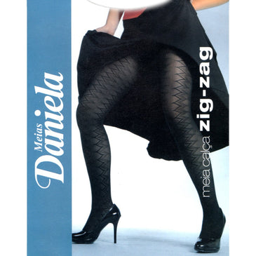Meia Calça Zig-Zag - Mulheres que Sabem o que Querem! Tamanhos: M - Altura - 1.65 - 1.70 / Peso 50 - 65 / Manequim... 