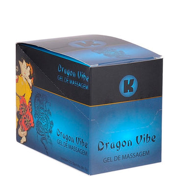KGel Gel Dragon VIBE 5g - Poderoso Gel Vibrador em Gel - Caixa 25 SachesEletrizante!!!Ideal para revenda !!! suas Clientes vão AMAR!!!Realmente elétrico, este gel... 