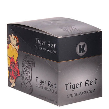 KGel Retardante Masculino. -  PROLONGA O PRAZER Gel Tiger - Ret. 5g.- Caixa 25 saches. foi especialmente desenvolvido para massagem sensuais. Uma vez aplicado sobre a... 