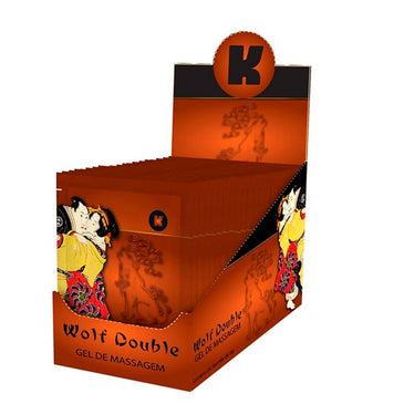 Exitante em Gel WOLF - DOUBLE AÇÃO- Saches 5g.Inspirado na sensação milenar do prazer da Gueixa, ele provoca uma sensação de calor e frio ao... 