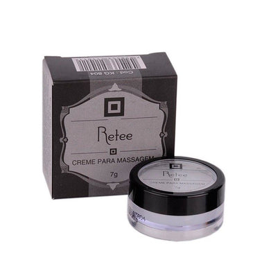 CREME RETARDANTE MASCULINO. PROLONGA O PRAZER A Pomada Masculino Retee 7 g.- foi especialmente desenvolvido para massagem sensuais. Uma vez aplicado sobre a parte externa do... 