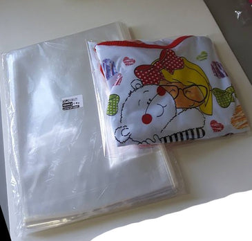 1 kg de sacolinhas transparentes para roupas, baby dolls, calças legging etc. - Em polipropileno (PP) de tamanho 20x30. 0,07m, perfeito para colocar produtos  